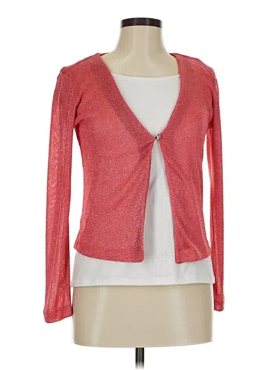 Pre-owned Jodi B. Wise Cardigan Sweater In Red