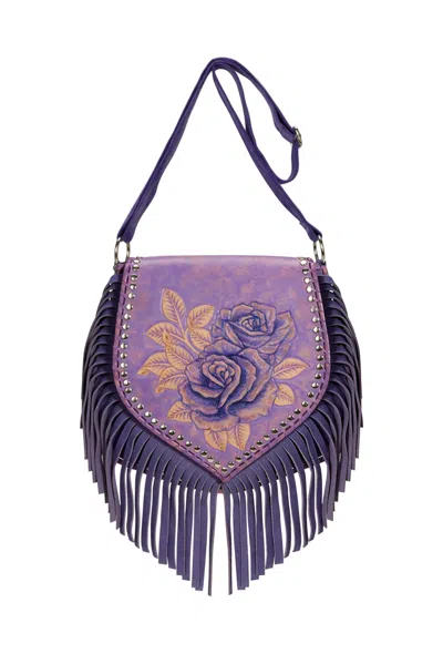 Jodi Lee Women's Akaroa Rose Bag Antique Purple
