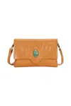 Jodi Lee Women's Brown Lost Bird Clutch Tan In Brown