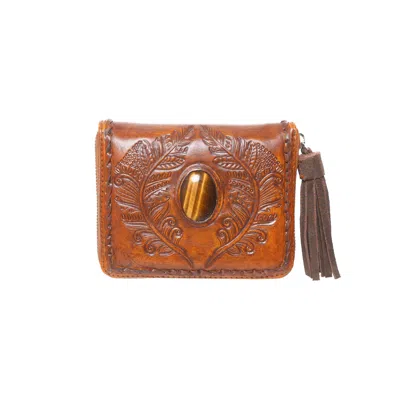 Jodi Lee Women's Hiawatha Mini Wallet Antique Medium Brown