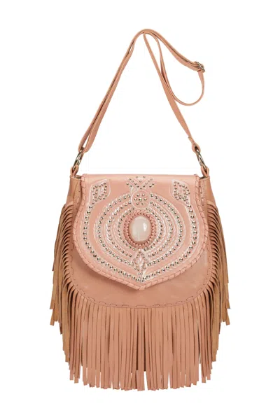 Jodi Lee Women's Marrakesh Bag Pink Nude Silver