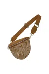 Jodi Lee Women's Neutrals All That Jazz Belt Bag Taupe Canvas In Multi