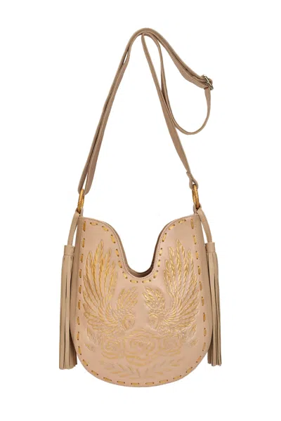 Jodi Lee Women's Neutrals Mini Owl Rose Bag Cream Gold In Multi