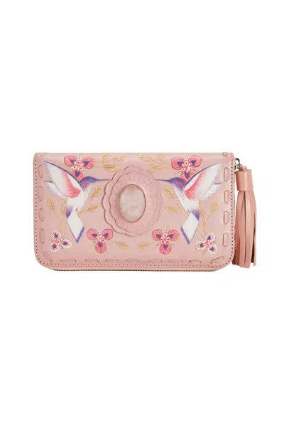 Jodi Lee Women's Pink Monterey Hummingbird Wallet Blush