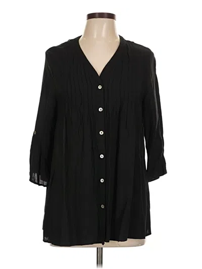 Pre-owned Jodifl 3/4 Sleeve Blouse In Black