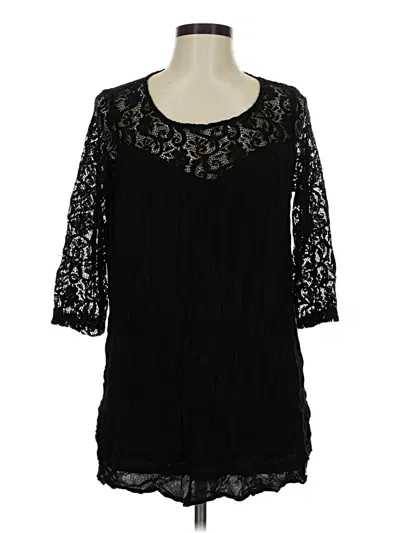 Pre-owned Jodifl 3/4 Sleeve Blouse In Black