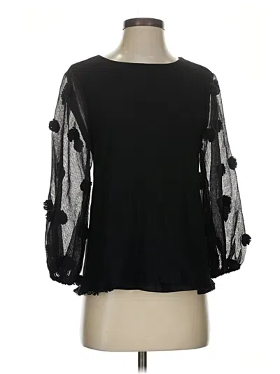 Pre-owned Jodifl 3/4 Sleeve Blouse In Black