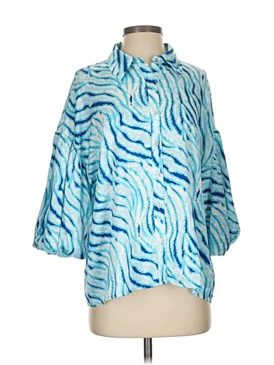 Pre-owned Jodifl 3/4 Sleeve Blouse In Blue