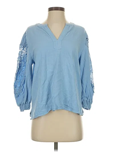 Pre-owned Jodifl 3/4 Sleeve Blouse In Blue