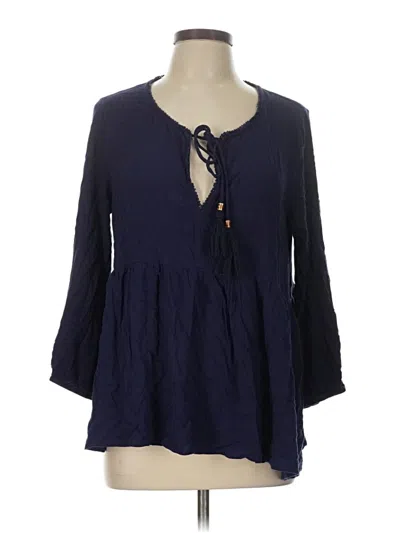 Pre-owned Jodifl 3/4 Sleeve Blouse In Blue