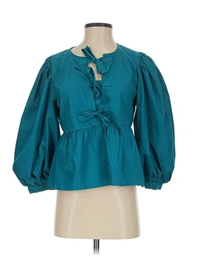 Pre-owned Jodifl 3/4 Sleeve Blouse In Blue
