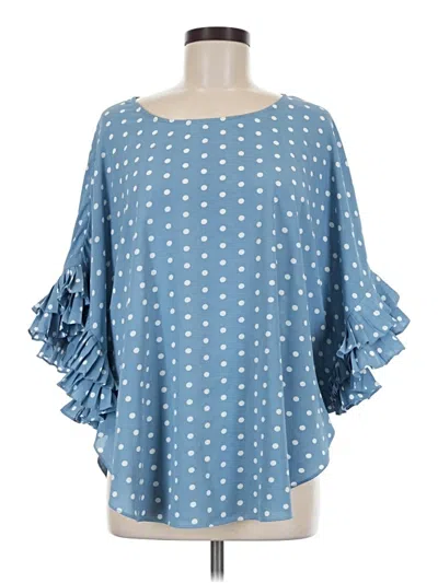 Pre-owned Jodifl 3/4 Sleeve Blouse In Blue