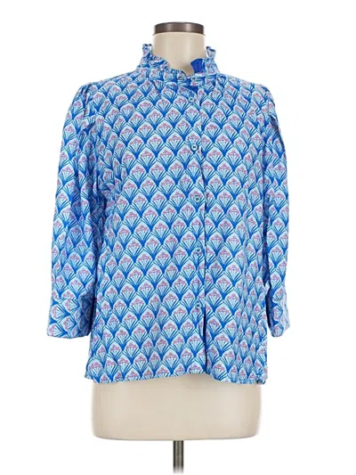 Pre-owned Jodifl 3/4 Sleeve Blouse In Blue