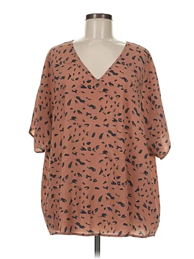 Pre-owned Jodifl 3/4 Sleeve Blouse In Brown
