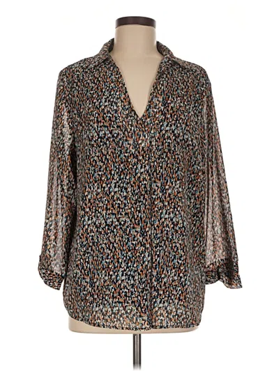 Pre-owned Jodifl 3/4 Sleeve Blouse In Brown