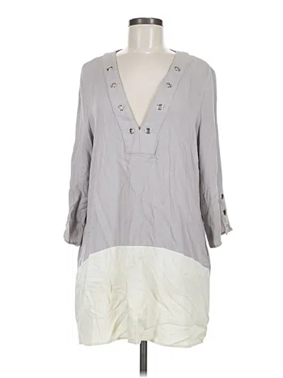 Pre-owned Jodifl 3/4 Sleeve Blouse In Gray