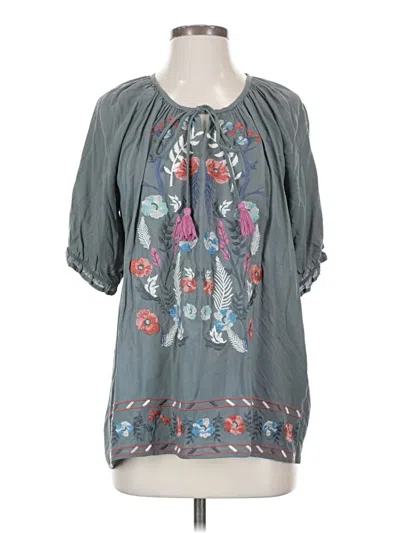 Pre-owned Jodifl 3/4 Sleeve Blouse In Gray