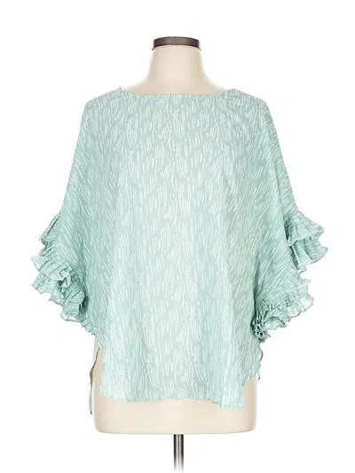Pre-owned Jodifl 3/4 Sleeve Blouse In Green