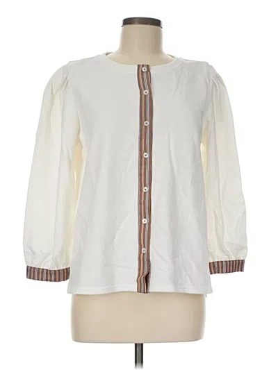 Pre-owned Jodifl 3/4 Sleeve Blouse In Ivory