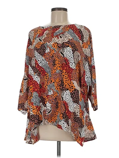 Pre-owned Jodifl 3/4 Sleeve Blouse In Orange