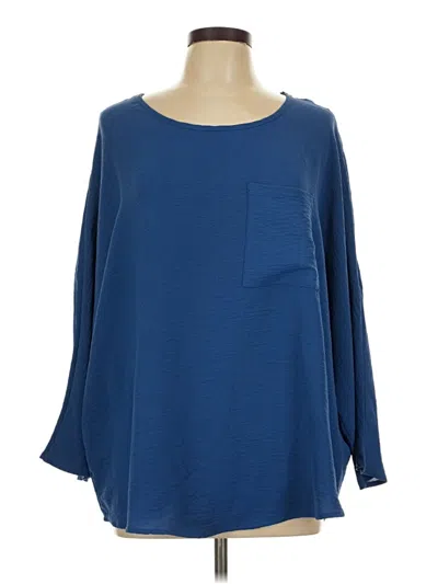 Pre-owned Jodifl 3/4 Sleeve T-shirt In Blue