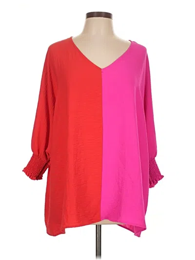 Pre-owned Jodifl 3/4 Sleeve T-shirt In Red