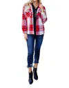 Jodifl A Good Thing Going Plaid Shacket In Red In Red