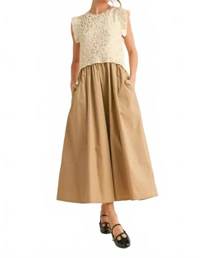 Jodifl Animal Print Metallic Maxi Dress In Leopard