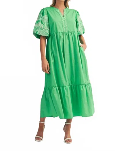 Jodifl Best For You Maxi Dress In Green