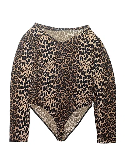 Pre-owned Jodifl Bodysuit In Brown