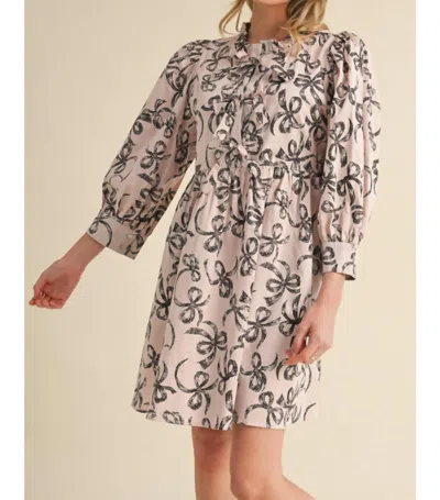 Jodifl Bow Tie Dress In Pink