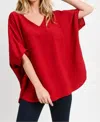 Jodifl Burst Of Joy Top In Burgundy In White