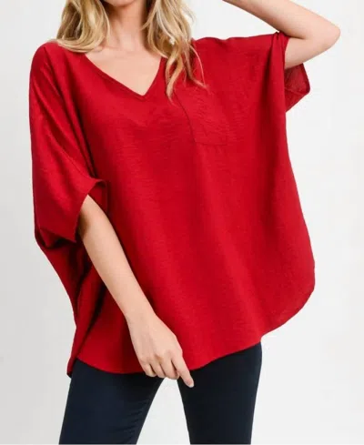 Jodifl Burst Of Joy Top In Burgundy In White
