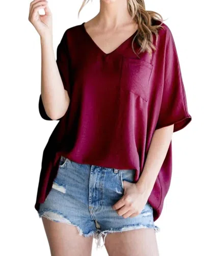 Jodifl Burst Of Joy Top In Wine In Pink