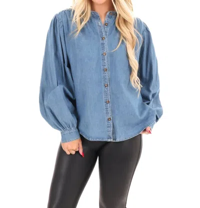 Jodifl Button Detail Denim Top