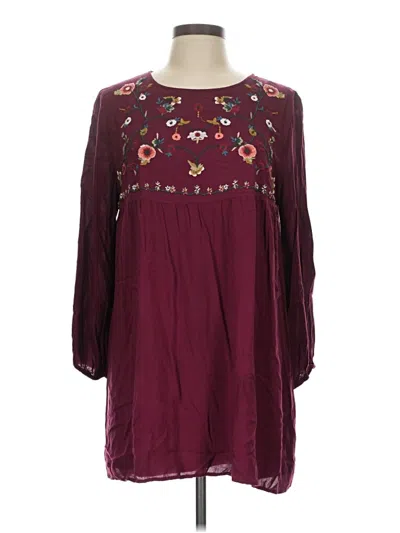 Pre-owned Jodifl Casual Dress In Burgundy