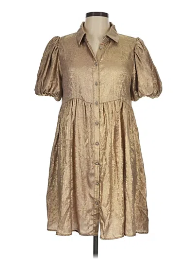 Pre-owned Jodifl Casual Dress In Gold