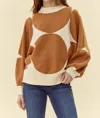 Jodifl Circle Sweater In Brown In Brown