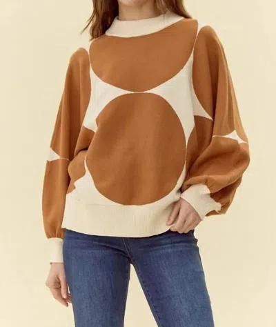 Jodifl Circle Sweater In Brown