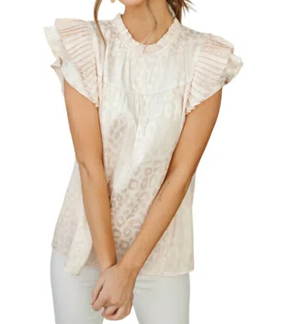 Jodifl City Escape Top In Pearl In Beige