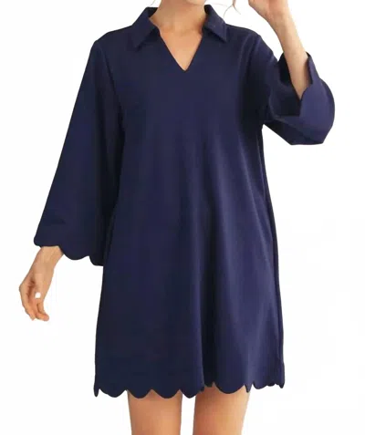 Jodifl Come My Way Dress In Navy In Blue