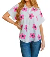 Jodifl Daisy Delight Mod Floral Button Down In White In White