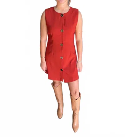 Jodifl Days In The Sun Mini Dress In Rust In Multi