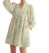Jodifl Devoted To You Floral Dress In Green In Green