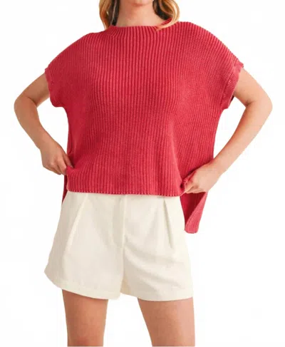 Jodifl Discover You Knit Top In Red