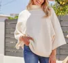 Jodifl Dolman Sleeve Sweater Turtleneck Sweater In Ivory