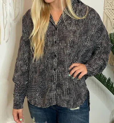 Jodifl Dot Blouse In Iconic Black In Multi