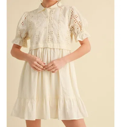 Jodifl Every Chance Dress In Ivory In Multi