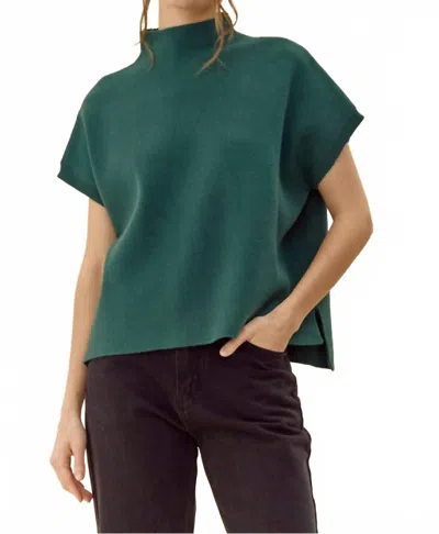 Jodifl Everything Is Good Sweater In Hunter Green