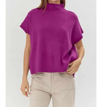 Jodifl Everything Is Good Sweater In Magenta In Pink